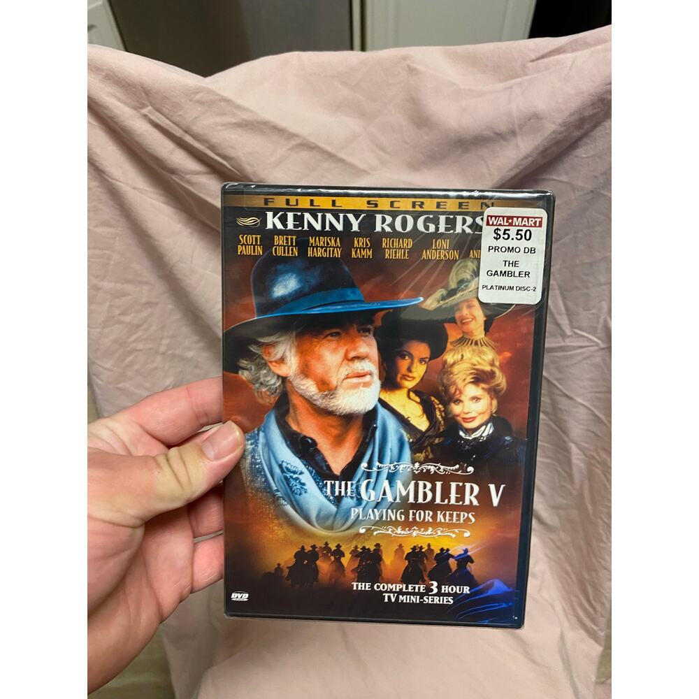 The Gambler V: Playing for Keeps NEW DVD Kenny Rogers TV Mini-Series 3 Hours